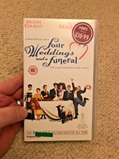Four Weddings and a Funeral VHS Video Hugh Grant, Andie McDowell, Simon Callow