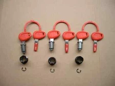 GIVI 3-Case Lock Set With 6 Matched Keys (Z228)