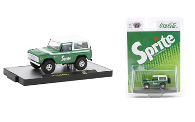 NEW M2 Machines Coca-Cola 1:64 Sprite 1976 Ford Bronco Truck Green A35 23-36