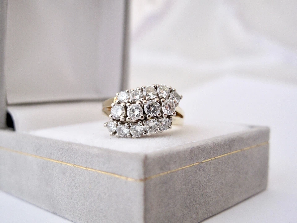  RING mit 1,11 ct. River /IF BRILLANTEN 585 / 14 KARAT GOLD 