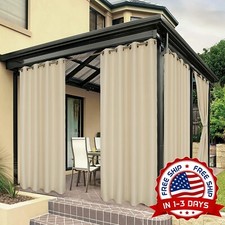 Cortinas Exteriores Para Patio Impermeables Resistentes A La Intemperie Nueva US