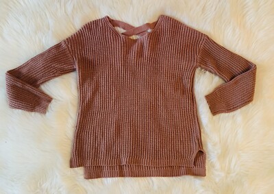 Pull Tricot Gris Charlotte Russe - Taille Small (Juniors) - Occasion Très Bon état