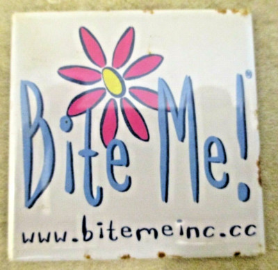 Funny! Bite Me! Refrigerator Magnet Flower Bitemeinc Pink Petal Flower LOOK!
