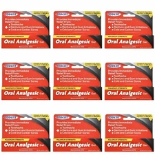 Lot 9 IODENT - MAXIMUM STRENGTH ORAL-A-GEL, BENZOCAINE 20%, Better then Orajel