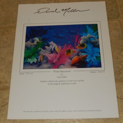 David Miller VIVID SPLENDOR 額装アート Signed Numbered DAVID MILLER Limited Edition VIVID SPLENDOR 38