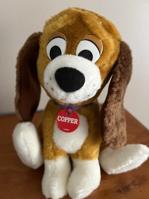 PLUSH COPPER Brown HOUND DOG FOX & THE HOUND VIDEO RELEASE