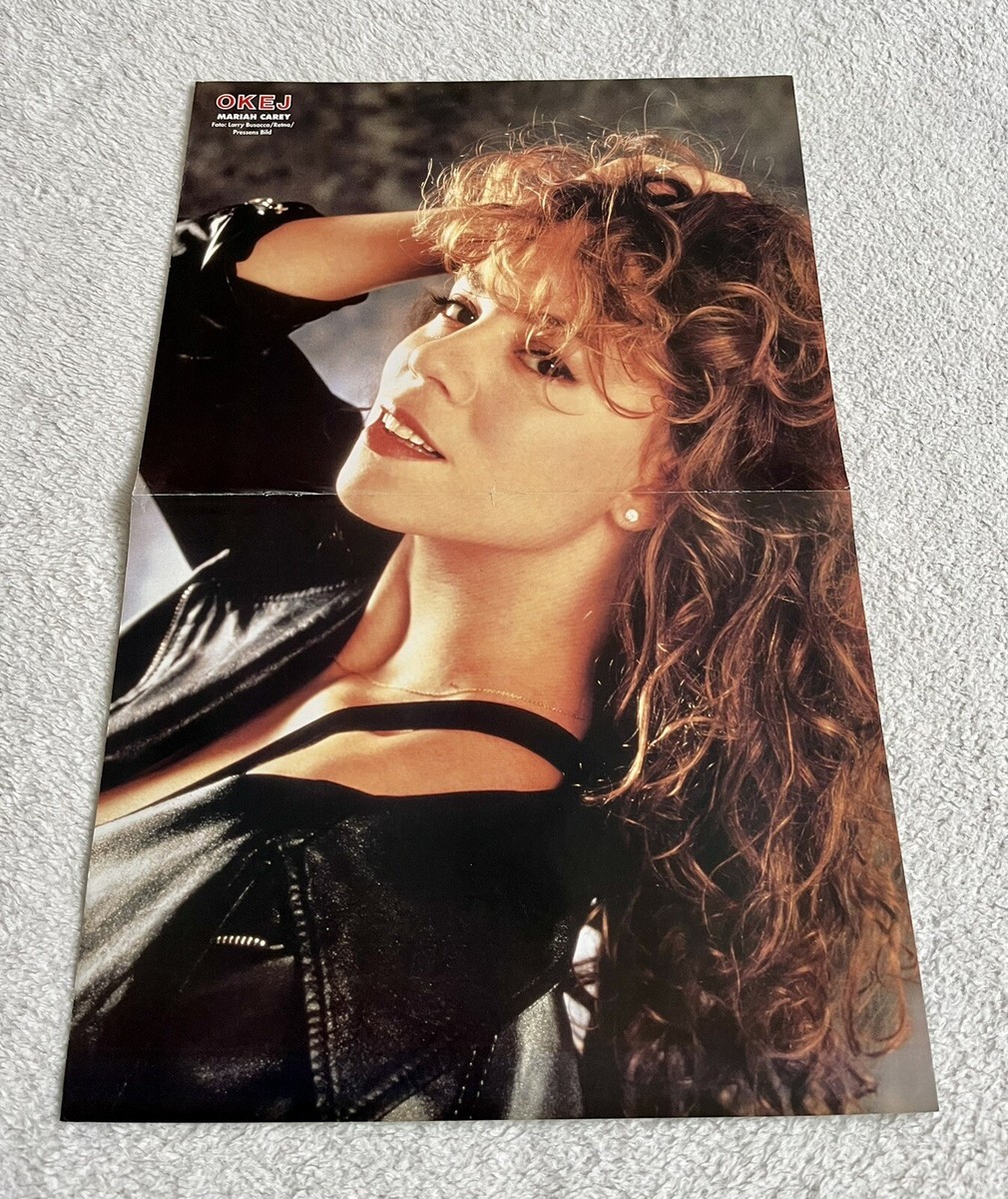 Mariah Carey 1993 Poster Swedish Music magazine Okej Vintage 1990s