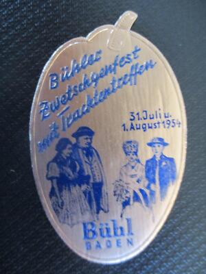(11034) Reklamemarke - Bühler Zwetschgenfest mit Trachtentreffen 1954