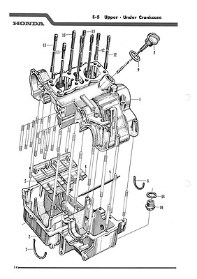 HONDA Parts Manual CB450 1965 1966 1967 & 1968 Spares