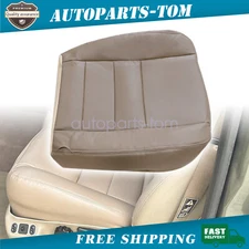 Ford 2003-2007 F250 F350 Lariat XLT XL Driver Replacement Leather Seat Cover Tan