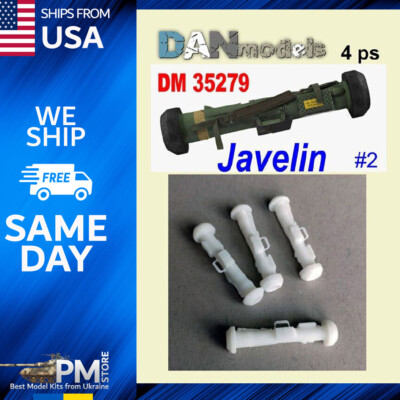 Dan Models 35279 ATGM Javelin. Javelin. Set 4 pcs. Resin 3D scale model 1/35