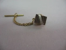 Amazing MODERNIST OPEN ARTISTIC 3D RECTANGLE Men's Tie Tack Lapel Pin