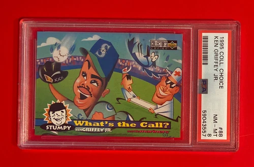 1995 COLLECTORS CHOICE #88 KEN GRIFFEY JR PSA 8 SEATTLE MARINERS UD Graded Card