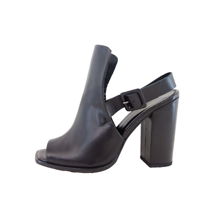 Pumps Slack London Schwarz Damen Schuhe Sandaletten Slingback echt Leder 37 Neu