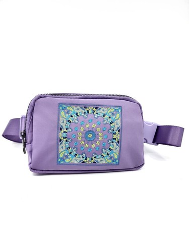 HZ-4345 Paisley Pattern Embroidered Nylon Fanny Pack Belt Bag - 第 6/13 張圖片