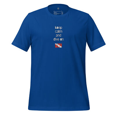 keep calm and dive on, scuba diver shirt, diving shirt, Funny Tshirt