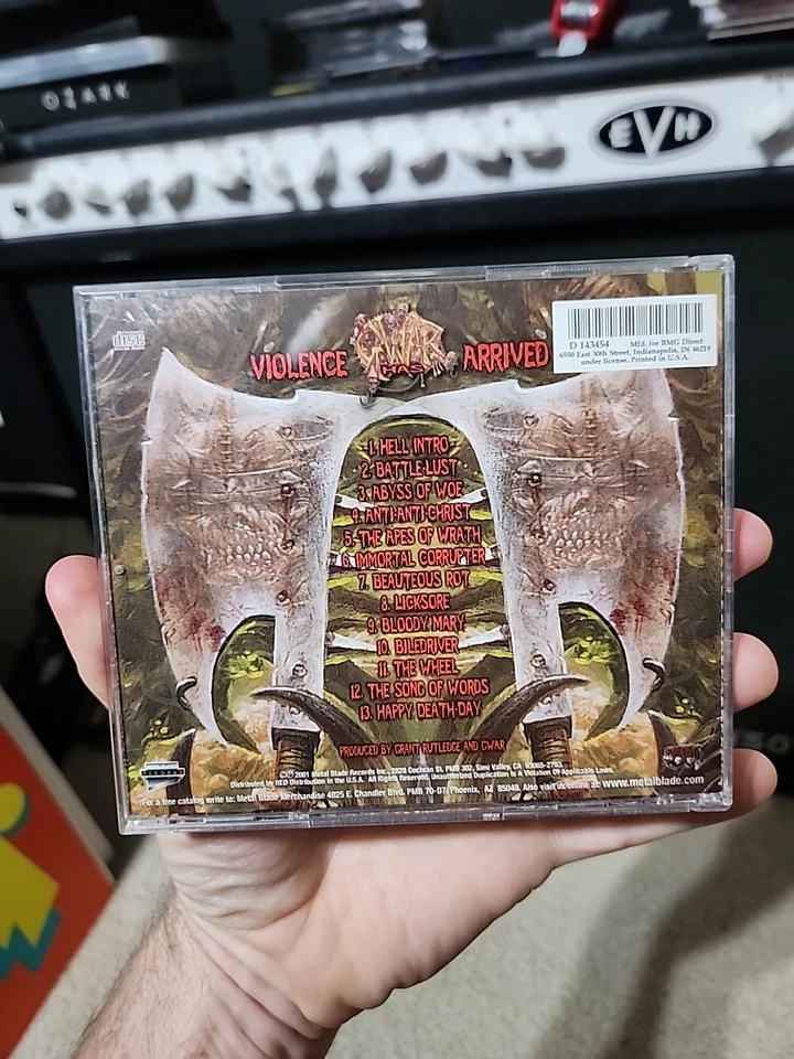 GWAR Violence Has Arrived Cd 2001 BMG 1st Press EX Metal Blade OOP RARE Foto 4 de 4