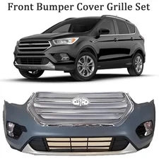 For 2017 2018 2019 FORD Escape Front Bumper Cover with grills and fog lamps NEW!
