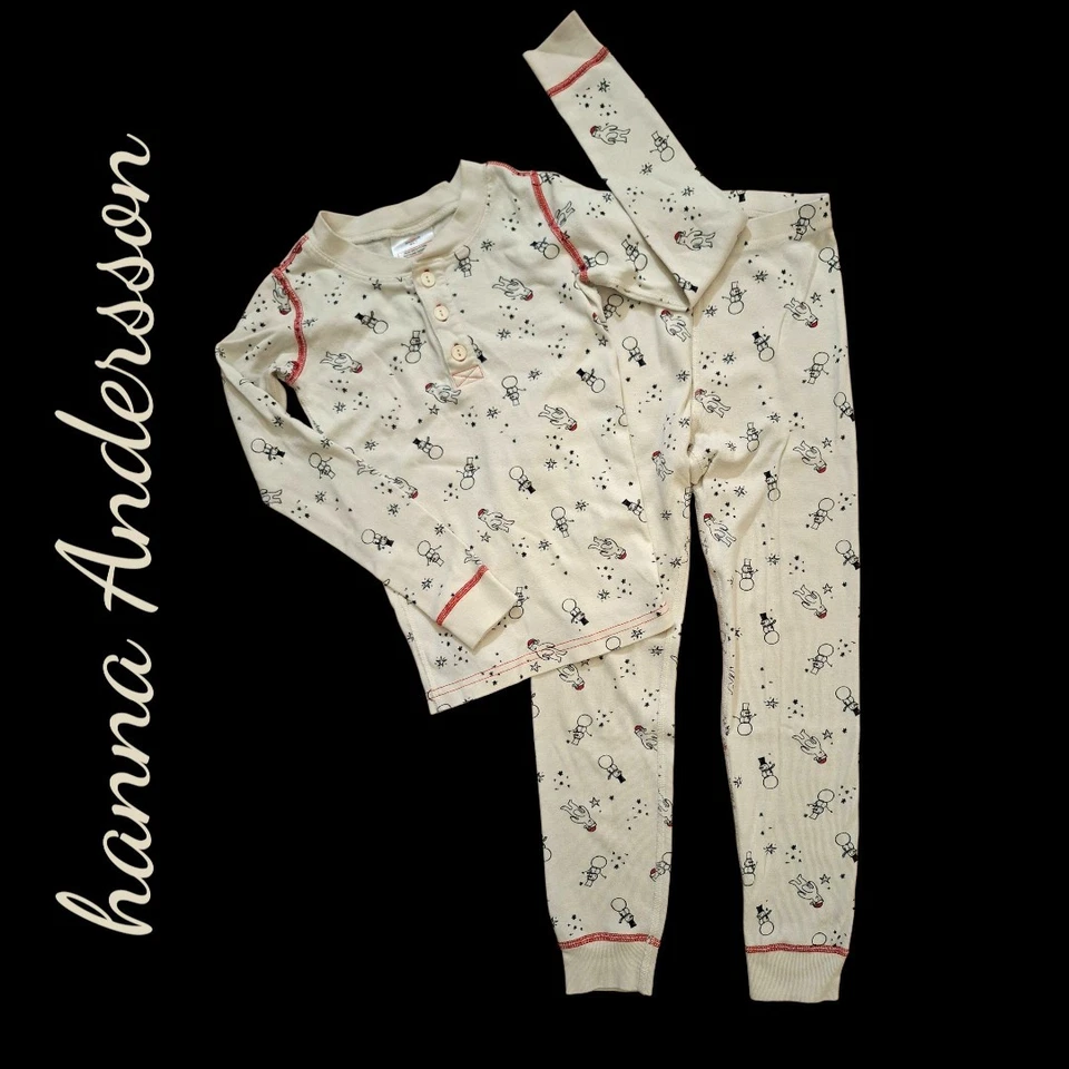 Hanna Andersson Christmas Holidays Long Sleeve Pajamas 140cm Size 6-7 - Image 2 of 4