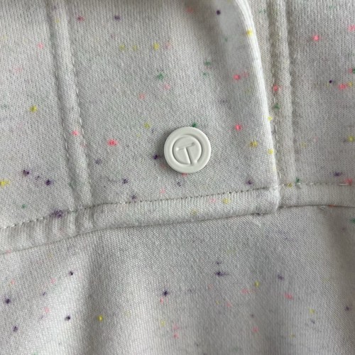 T by Talbots Damen Shirt Langarm gesprenkelt Mock Snap Neck Pullover Größe XL - Bild 7 von 10