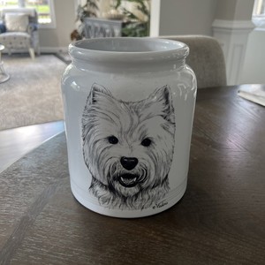 Best of Show West Highland White Terrier Treat Jar Crock Collector Edition