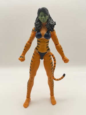 Marvel Legends TIGRA 6'' Figure West Coast Avengers BODY W/ Skrull Head Amazon