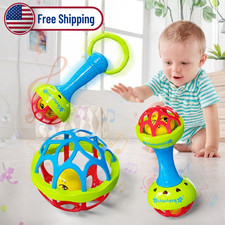 Newborn Baby Rattle Toy Set Infant Sensory Development Stroller Toys 0-3 Years