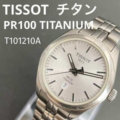 Tissot PR100 Titanium T101210A Ladies Watch Analog Quartz 33mm