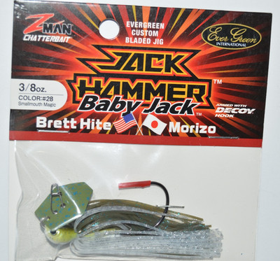evergreen zman baby jack hammer chatterbait 3/8oz bladed jig smallmouth magic