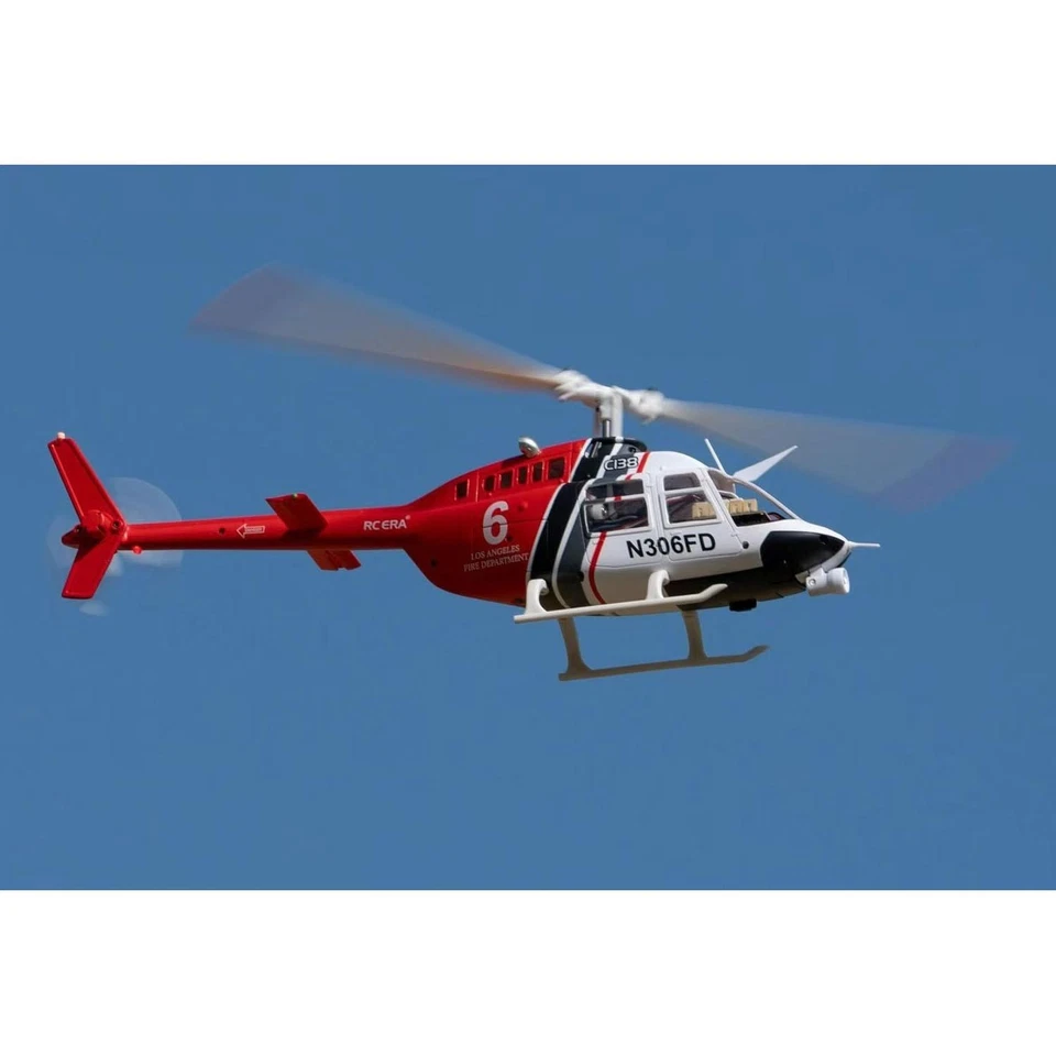 New C138 RC Helicopter Bell206 Simulation Model 2.4G Stunt Aircraft 6 Axis Servo - Image 3 of 4