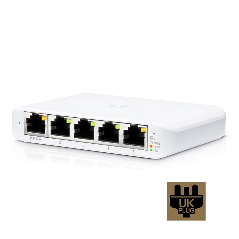 Ubiquiti USW-FLEX-MINI 5 Port Managed Gigabit Network Switch UK Plug