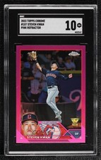 2023 Topps Chrome Pink Refractor Steven Kwan #107 SGC 10 GEM 11ym