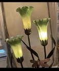 Vintage Dale Tiffany Lily or Tulip Lamp ~ Dragonfly *Connoisseur Collection* 21"