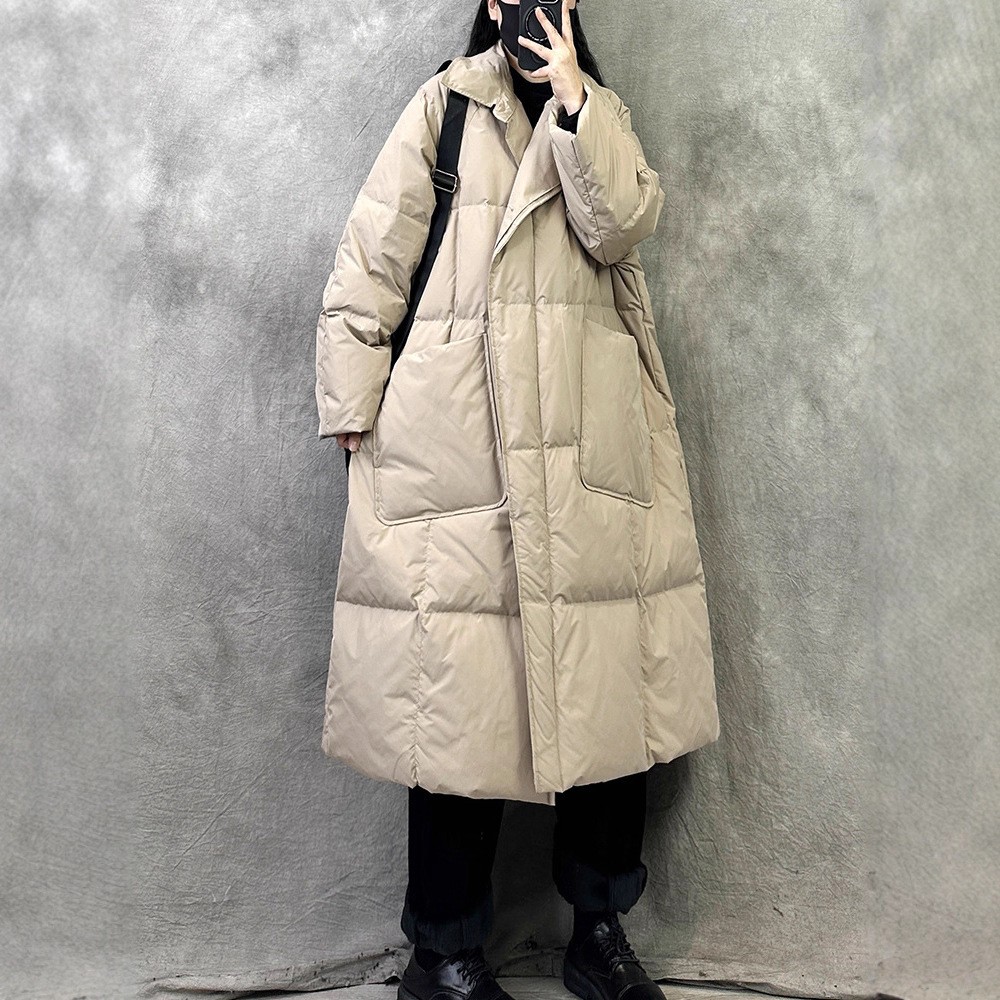 Womens Thicken Warm Casual Duck Down Outdoor Jacket Winter Loose Coat Large  Size | eBay