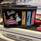 Vintage 1961 Barbie Doll Carrying Case Black Vinyl Mattel Ponytail Fashion FLAW