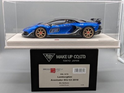 Eidolon Make Up 1:18 Lamborghini Aventador SVJ 63 2018 Blau Ltd 6/63 in OVP