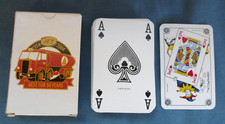 Carta Mundi Playing Cards-Jet petrol 50yr commemorative deck-Mint condition