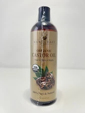 Organic Castor Oil 16 Fl Oz Hair and Body Oil Expeller Pressed & Hexane Free