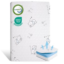 Pack and Play Mattress, 38  x 26  Gel Memory Foam Baby Mattress Fits for Pack...