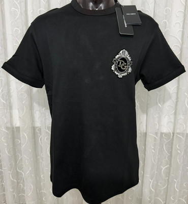 Dolce & Gabbana Men's Black T-Shirt, Size 50 large