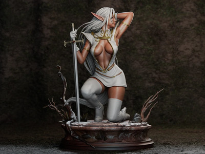 The Dusk Elf  | 3D Printed Model by CA3D Studios