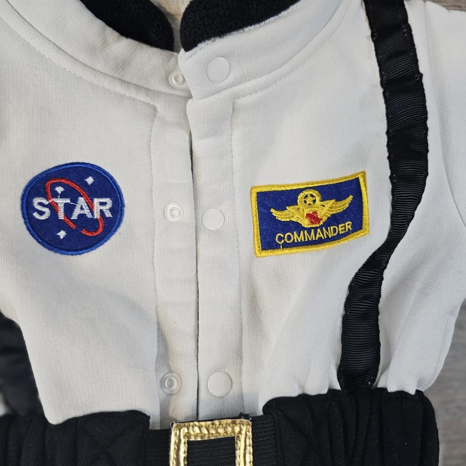 Fantasia macacão astronauta traje espacial para bebê meninos criança cosplay 6-12 meses - Imagem 4 de 4