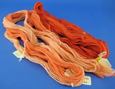 Paterna 100 Persian Wool Yarn 1 Full  4 Partial Hanks 843 852 853 Red Peach