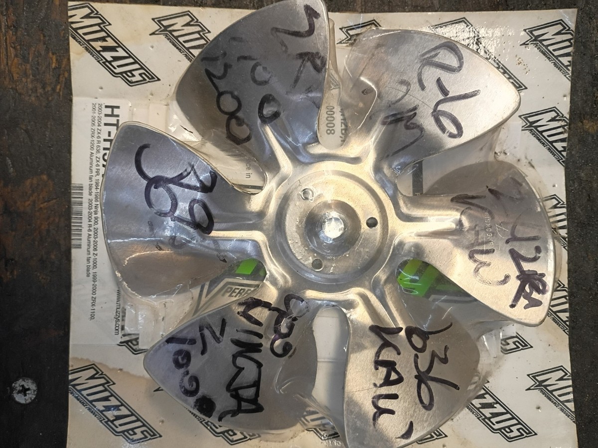 Muzzy Performance Aluminum Racing Cooling Fan Zx6 ,Ninja 900