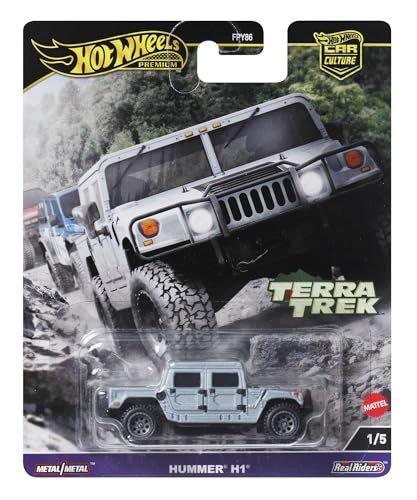 Hot Wheels Auto Cultura Terratrek Hummer H1 Veicolo Giocattolo Mini Auto 3 Anni e - Foto 7 di 7