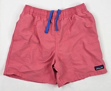 Patagonia Kids Youth M 10 Salmon Nylon Swim Trunks Lined w Mesh Insert in EUC