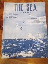 SHEET MUSIC THE SEA (LA MER)  1945   GREAT  ** MUST SEE **