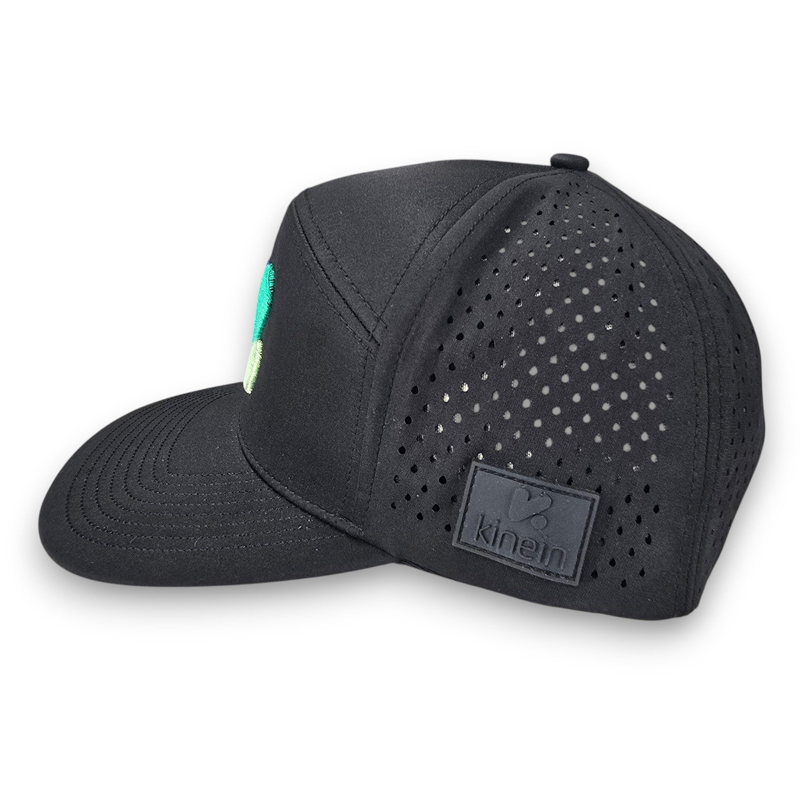 Kinein Black Performance Baseball Cap Embroidered… - image 6