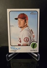 MIKE TROUT 🔥 2022 Topps Heritage Retro Baseball Card #100 Los Angeles Angels