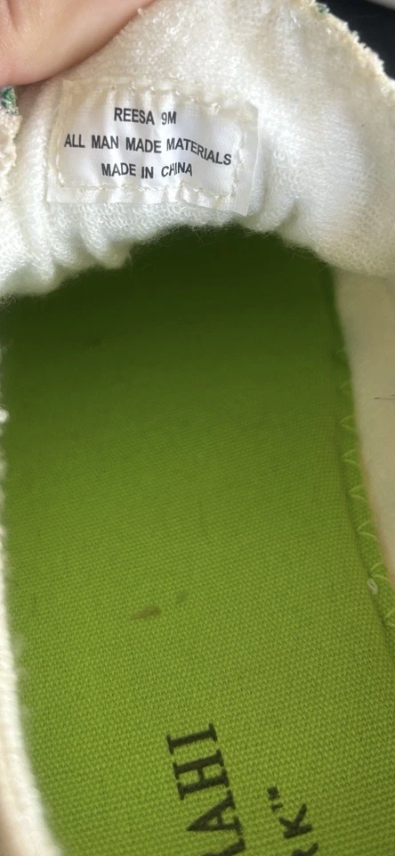 Isaac Mizrahi Reesa Día de San Patricio Trébol Tenis Blanco Verde Talla 9 Foto 3 de 4